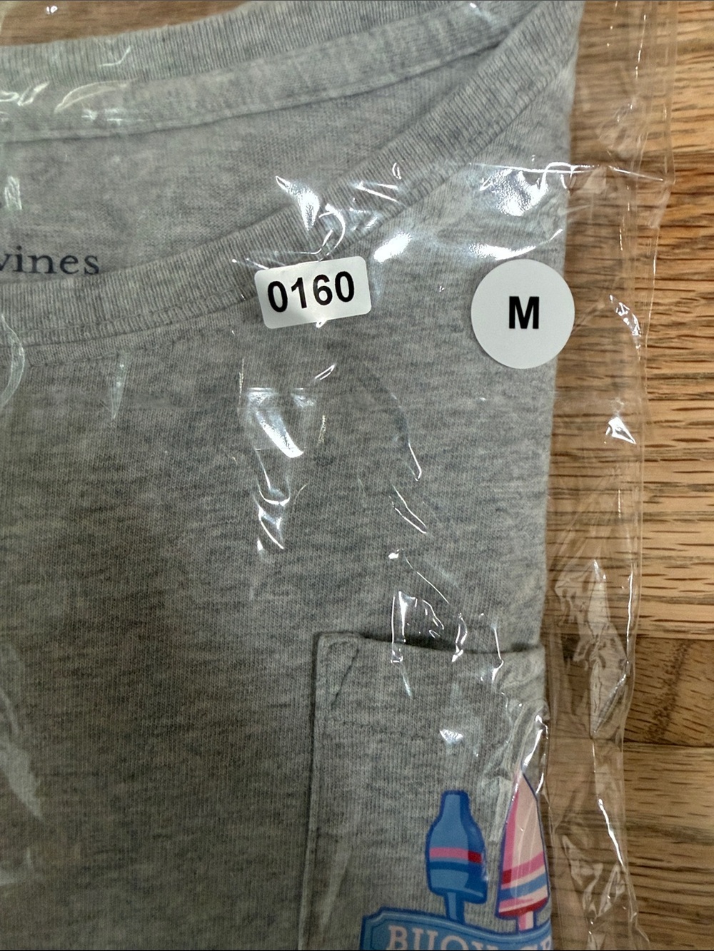 Vineyard Vines Light Gray Crewneck Tee - Picture 9 of 9